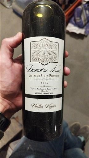 Provence Coteaux-d'aix-en-provence Domaine Naïs Vieilles Vignes 2016