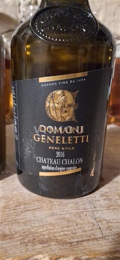 Jura Château-chalon Domaine Geneletti 2016