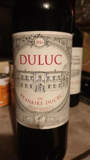 Bordeaux Saint-Julien Branaire-Ducru Duluc 2016
