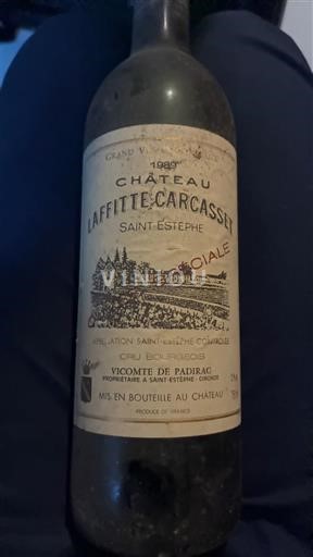 Bordeaux Saint-Estèphe Château Laffitte-Carcasset 1989
