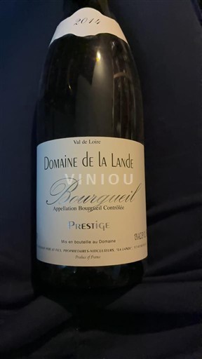 Loiren laakso Bourgueil Domaine La Lande Prestige 2016