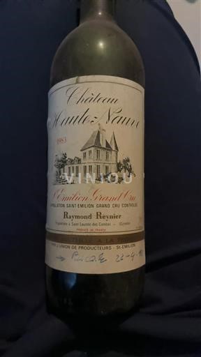 Bordeaux Saint-Émilion Grand Cru Grand Cru Château La Haute Nauve 1983