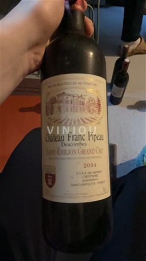 Bordeaux Saint-Émilion Grand Cru Grand Cru Château Franc Pipeau 2004