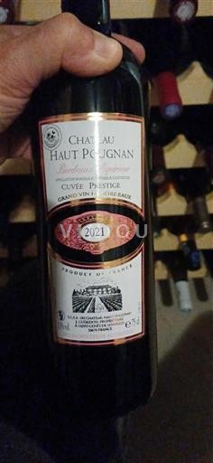 Bordeaux Bordeaux supérieur Château Haut Pougnan Prestige 2021