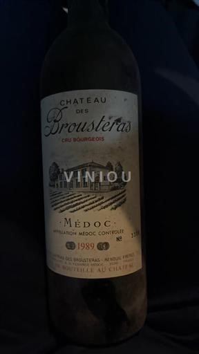 Bordeaux Médoc Cru Bourgeois Château Des Brousteras 1989