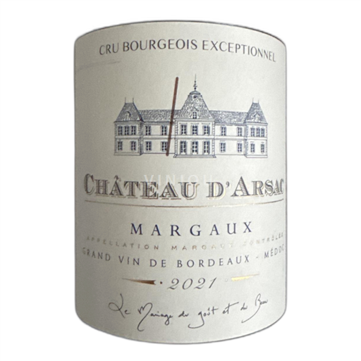 Bordeaux Margaux Château d'Arsac 2021