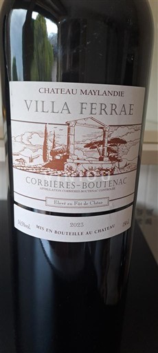 Languedoque Corbières-Boutenac Château Maylandie Villa Ferrae 2023