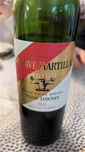 Bordeaux Pessac-Léognan Grand Cru Classé de Graves Château Latour-Martillac 2021