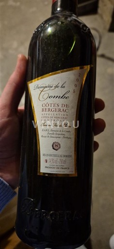 Sydvestfrankrig Côtes-de-bergerac Domaine La Combe 2005