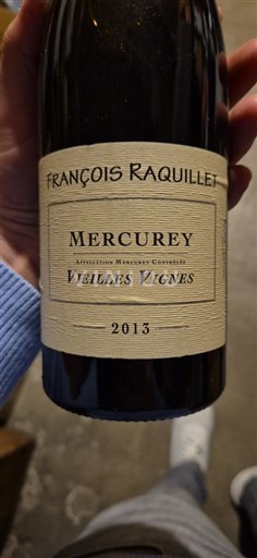 Burgundy Mercurey François Raquillet Vieilles Vignes 2013