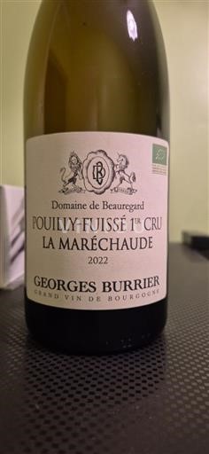 Borgogna Pouilly-fuissé Premier Cru Domaine Beauregard La Maréchaude 2022
