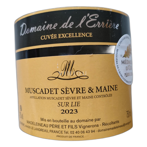 Údolí Loiry Muscadet-sèvre-et-maine Domaine de l'Errière Excellence 2023