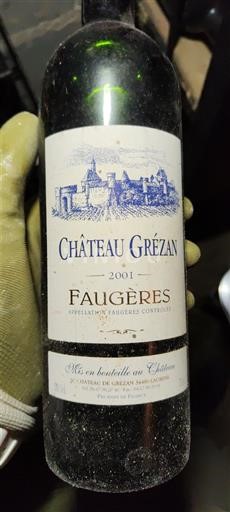 Languedoc Faugères Château Grézan 2001