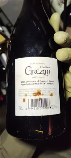 Languedoc Faugères Château Grézan 2021