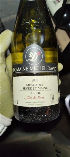 Loiren laakso Määrittelemätön Domaine Michel David Clos du Ferré 2018