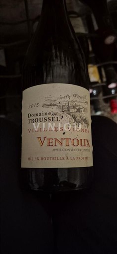 Rhônen laakso Ventoux Domaine Troussel Vieilles Vignes 2015