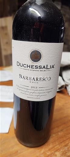 Piedmont Wines Barbaresco Duchessalia 2013