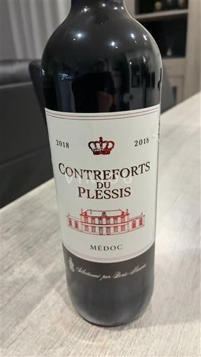 Bordeaux Médoc Contreforts du Plessis 2018