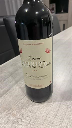 Bordeaux Bordeaux Supérieur Sainte Blanche Duret 2018