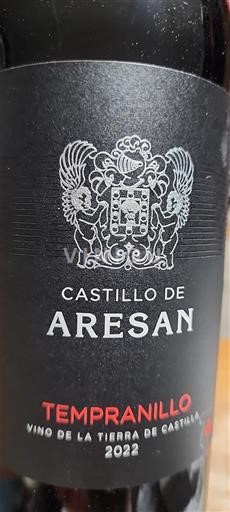 Vinhos Rouge sec Tempranillo Castillo de Aresan 2022 Espanha Castela-La Mancha Não especificado DO