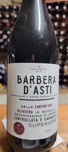 Piemonte Barbera d'Asti Sansilvestro Superiore 2020