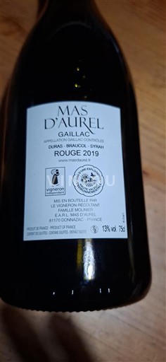 Jihozápad Gaillac Mas Aurel 2019