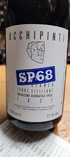 Sicílie Nespecifikováno Occhipinti SP68 Bianco 2022