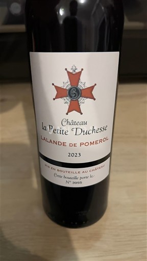 Bordeaux Lalande-de-Pomerol Château La Petite Duchesse 2023