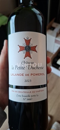 Bordeaux Lalande-de-pomerol Château La Petite Duchesse 2023