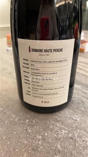 Alsace Pinot Noir Domaine Haute Perche 2018