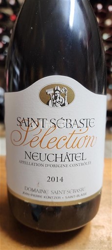 Neuchâtel Neuchâtel AOC Domaine Saint Sébaste Sélection 2014
