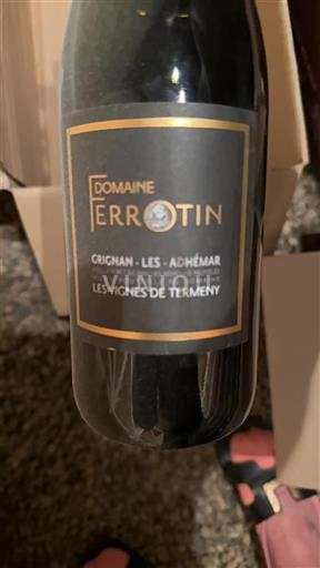 Rona dolina Grignan-les-Adhémar Domaine Ferrotin Les Vignes de Termeny 2020