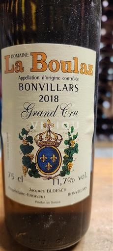 Vaud Bonvillars AOC Domaine La Boulaz 2018