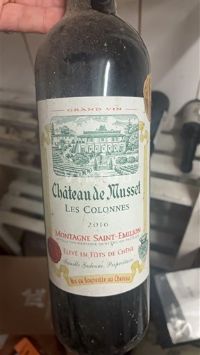 Bordeaux Montagne-Saint-Émilion Château Musset Les Colonnes 2016