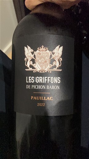 Burdeos Pauillac Pichon Baron Les Griffons 2022