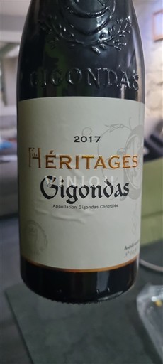 Rhônen laakso Gigondas Héritages 2017