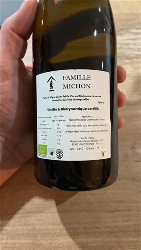 Thung lũng sông Loire Fiefs Vendéens Famille Michon Không niên vụ