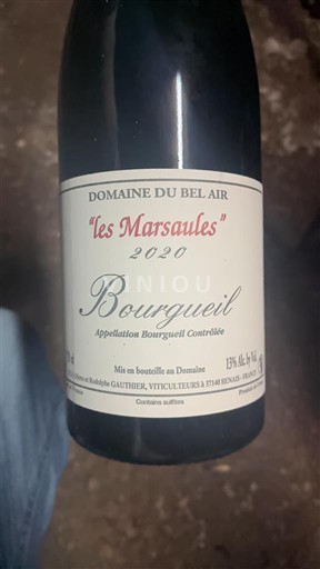 Vale do Loire Bourgueil Domaine Bel Air les Marsaules 2020