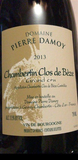 Borgogna Chambertin-Clos-de-Bèze Grand Cru Domaine Pierre Damoy Chambertin Clos de Bèze 2013