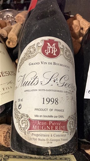 Borgoña Nuits-Saint-Georges Jean-Pierre Mugneret 1998