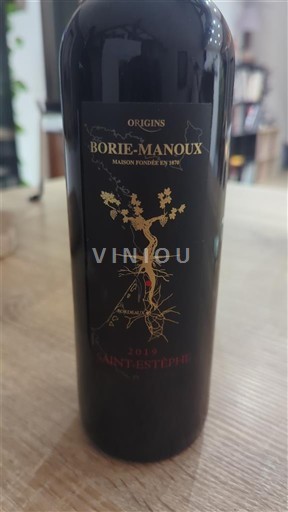 Burdeos Saint-Estèphe Borie-Manoux Origins 2019