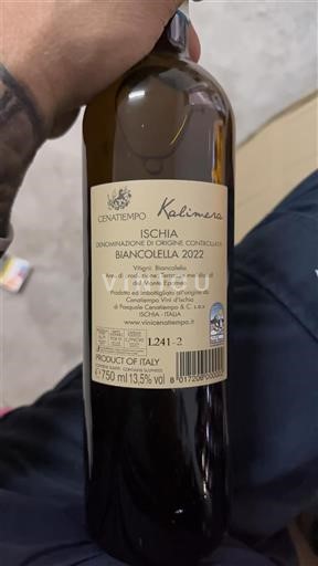 Viner Blanc sec Kalimera Cenatiempo 2022 Italien Kampanien Ischia DOC