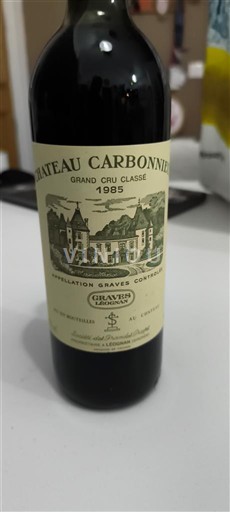 Bordeaux Graves Grand Cru Château Carbonnieux 1985