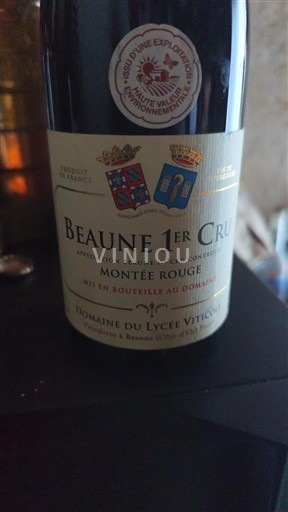 Burgundi Beaune Premier Cru Domaine Lycée Viticole Montée Rouge 2017