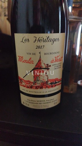 Beaujolais Moulin-à-vent Jean-Pierre Mortet Les Héritages 2017