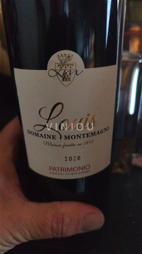 Wijnen Rouge sec Louis Domaine Montemagni 2020 Frankrijk Corsica Patrimonio AOC