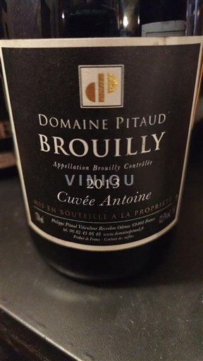 Beaujolais Brouilly Domaine Pitaud Antoine 2013