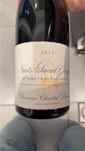 Burgundi Nuits-saint-georges Premier Cru Domaine Chantal Lescure Les Vallerots 2017