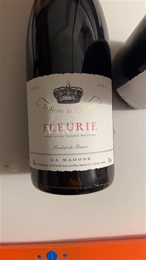 Beaujolais Fleurie La Reine de l'Ardian La Madone 2022
