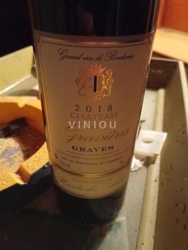 Bordeaux Graves Château Des Gravières Spéciale 2018
